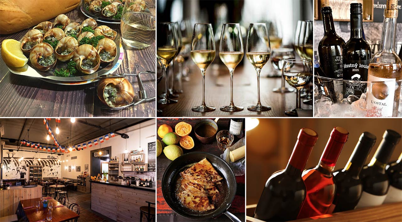 Francouzský šarm na břehu Vltavy